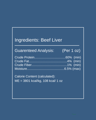 Freeze-Dried Beef Liver: Single-Ingredient, Grain-Free Dog Treats